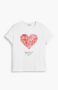 Heart T-shirt - Blanco