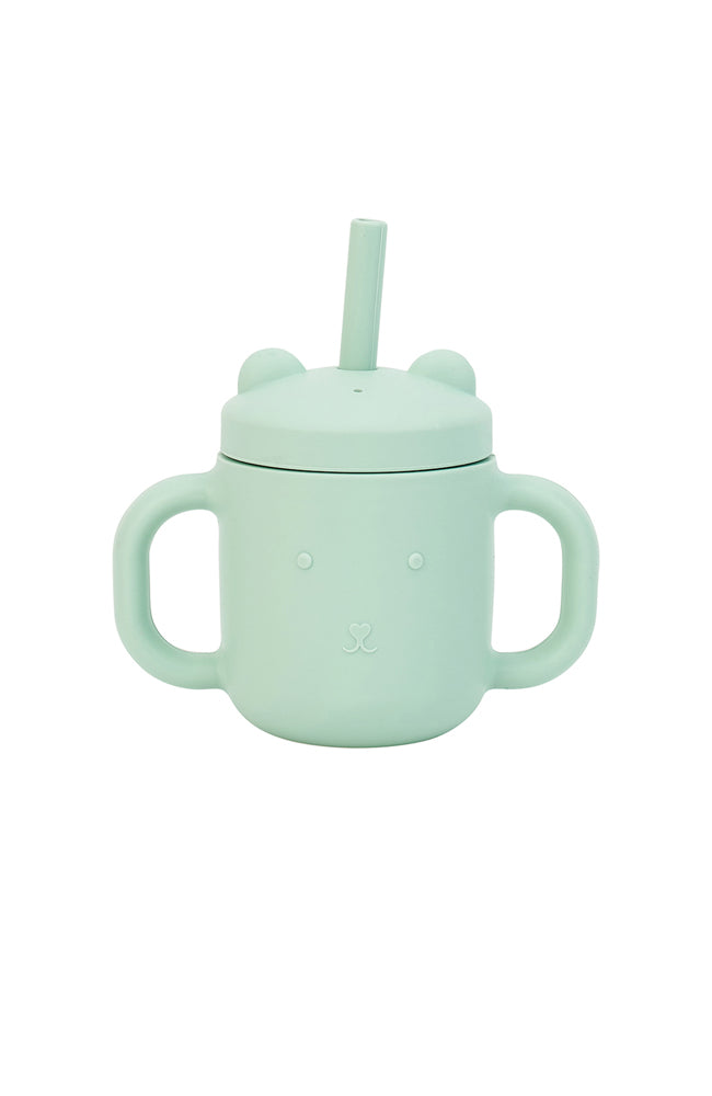 Mini Sippi Bear Cup With Handles - Moss