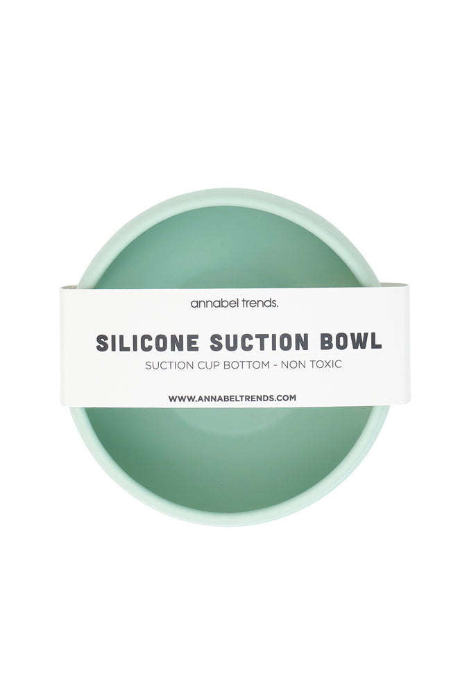 Silicone Suction Bowl - Moss