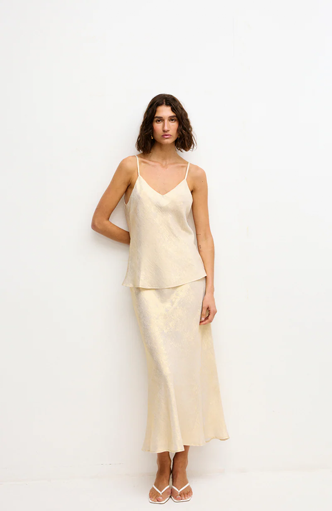 Gia Skirt  - Gold Lustre