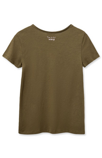 Tulli V-SS Everyday Tee - Burnt Olive