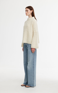 Abby Boucle Sweater - Ivory
