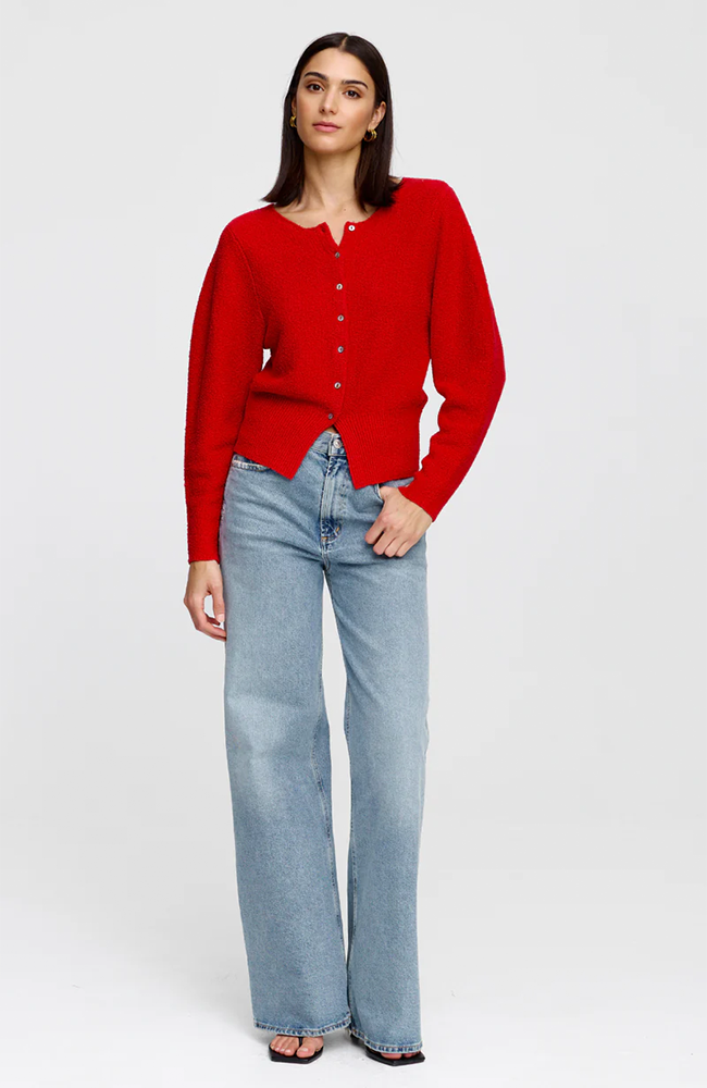 Montana Cardigan - Cherry