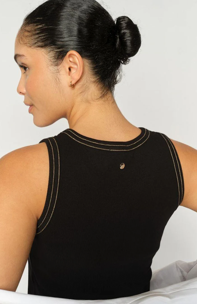 Ara Rib Tank Top - Black