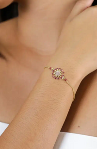 Lauryne Bracelet  - Garnet