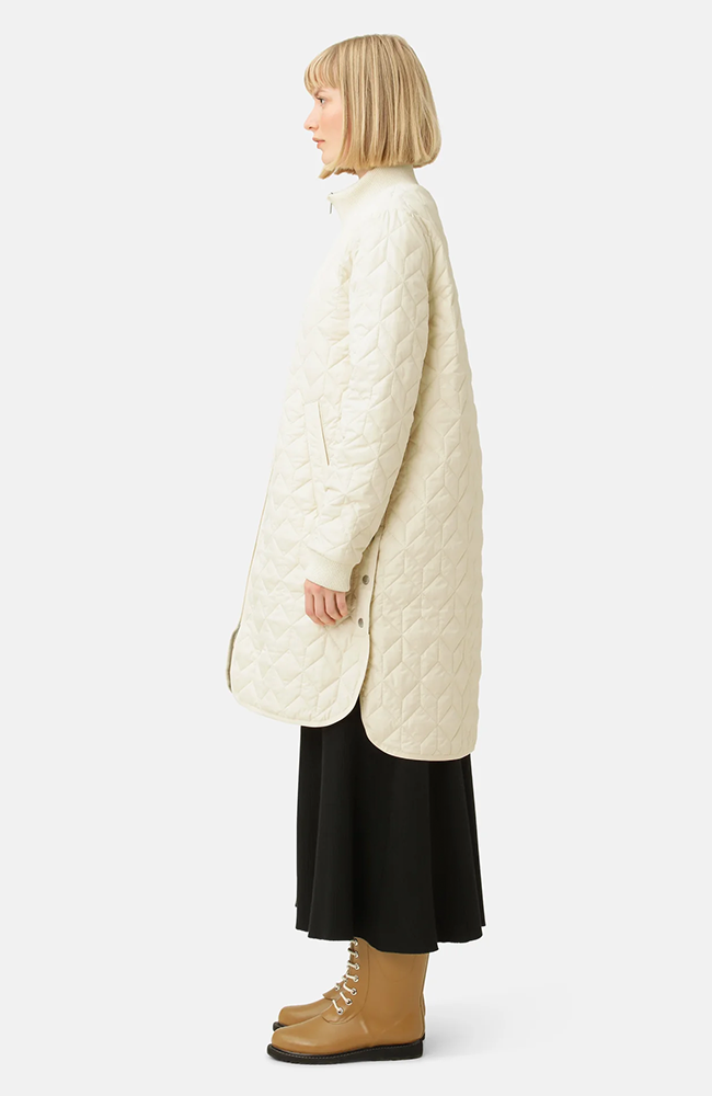 Long Quilt Coat - Sand