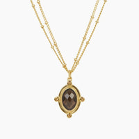 Breeze Necklace - Smoky Quartz