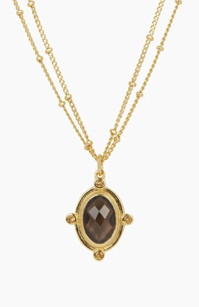 Breeze Necklace - Smoky Quartz