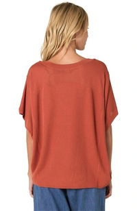 Esther Knit Top - Cinnamon