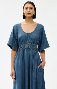 Poet Dress  - Denim