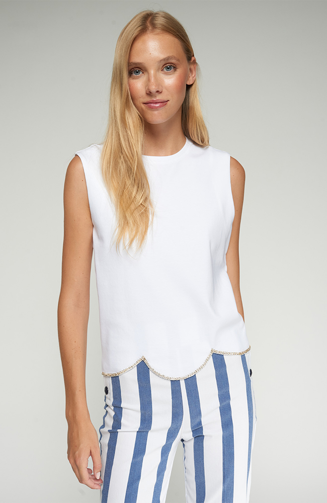 Sparkles Tee - White Waves