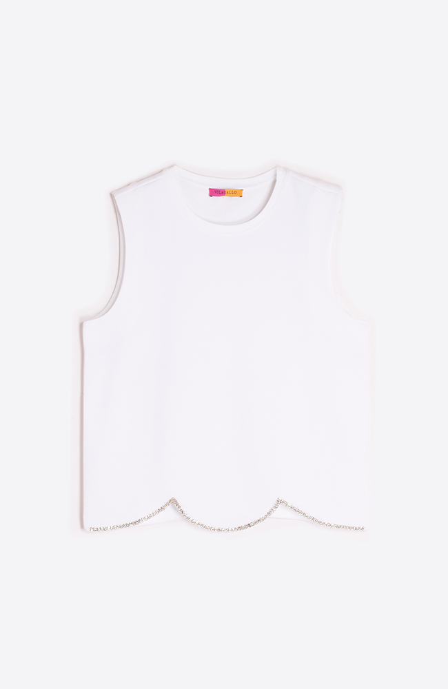 Sparkles Tee - White Waves