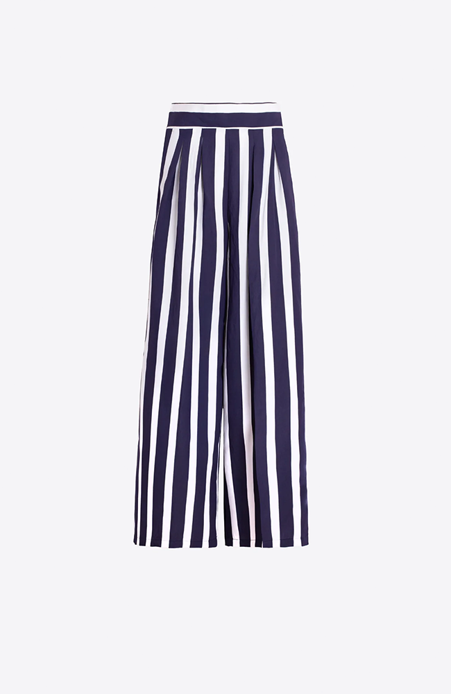 Marian Pants - Navy/Stripe