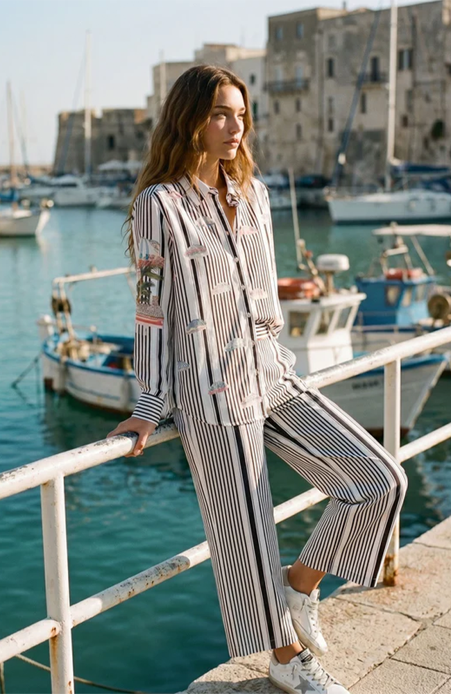 Elena Pant - Dolce Far Niente Print
