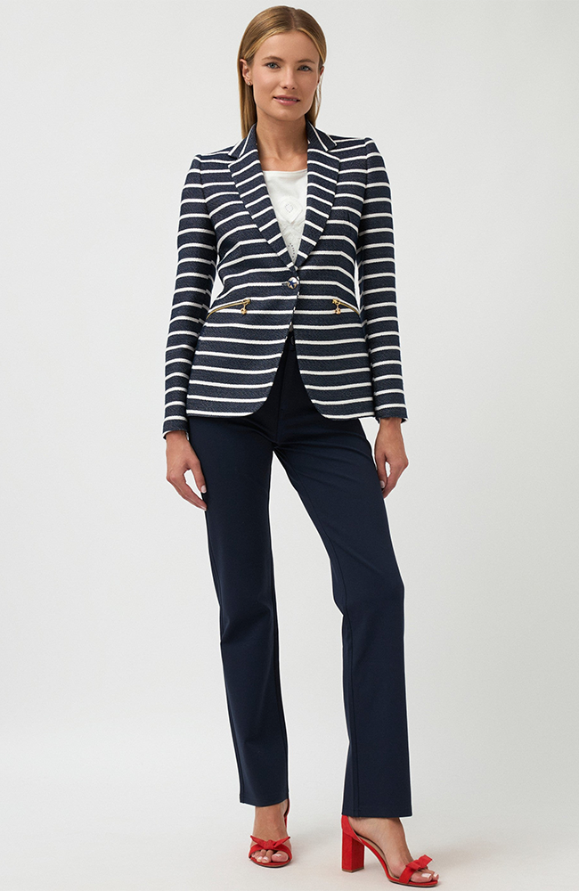 Casares Jacket - Navy Stripe