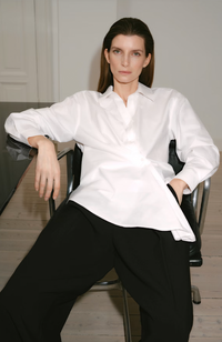 Dallas Pleated Shirt - Pure White