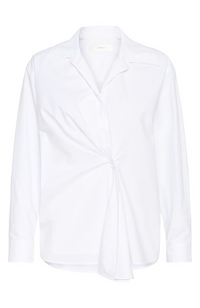 Dallas Pleated Shirt - Pure White