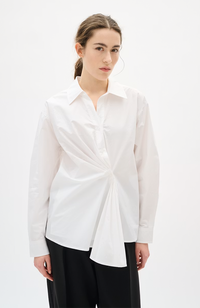 Dallas Pleated Shirt - Pure White