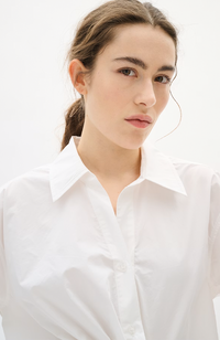 Dallas Pleated Shirt - Pure White