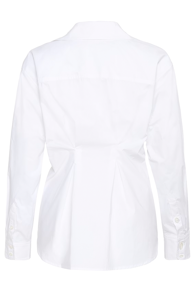 Dallas Pleated Shirt - Pure White