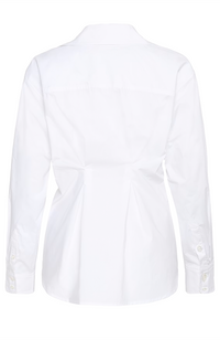 Dallas Pleated Shirt - Pure White
