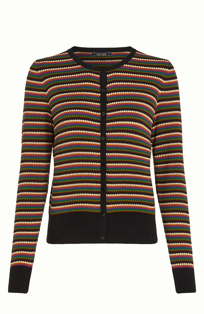 Gilmour Round Neck Cardi - Black
