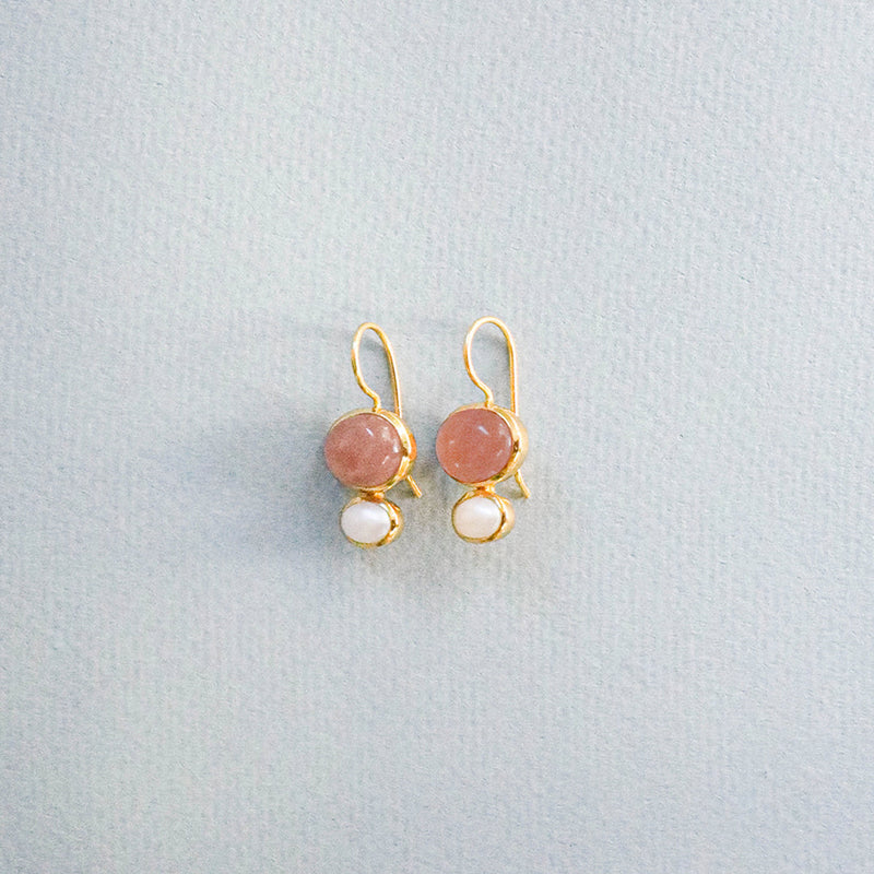 Cubism Earring - Guava
