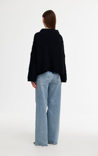 Abby Boucle Sweater - Black