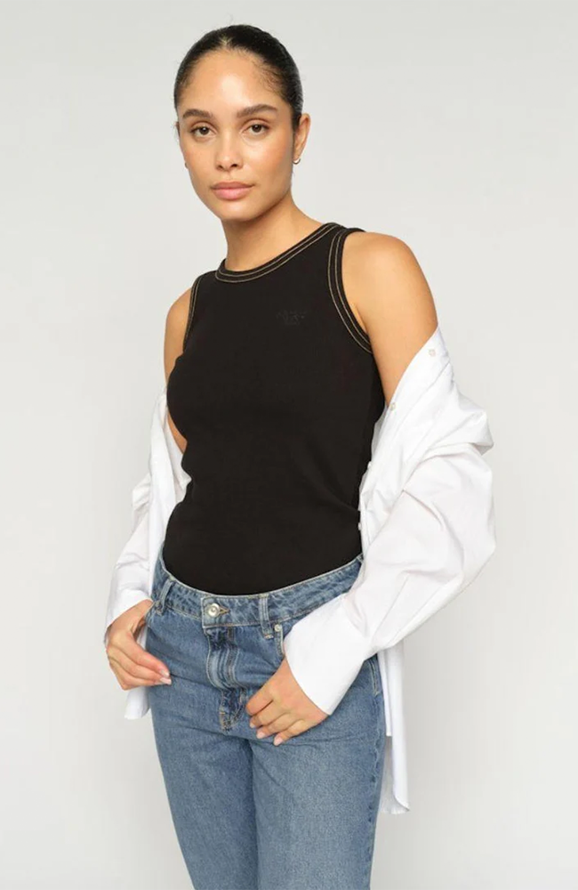 Ara Rib Tank Top - Black
