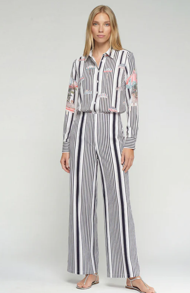Elena Pant - Dolce Far Niente Print