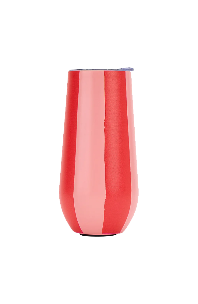 Sparkling Flute Stainless - Red Stripe