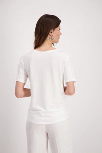 Arrivederci Decorative T-Shirt - White Marble