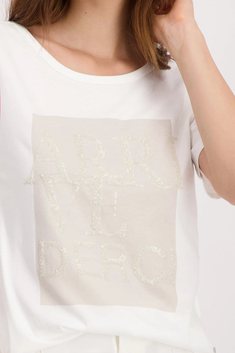Arrivederci Decorative T-Shirt - White Marble