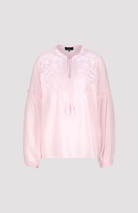 Printed Blouse in Flamingo