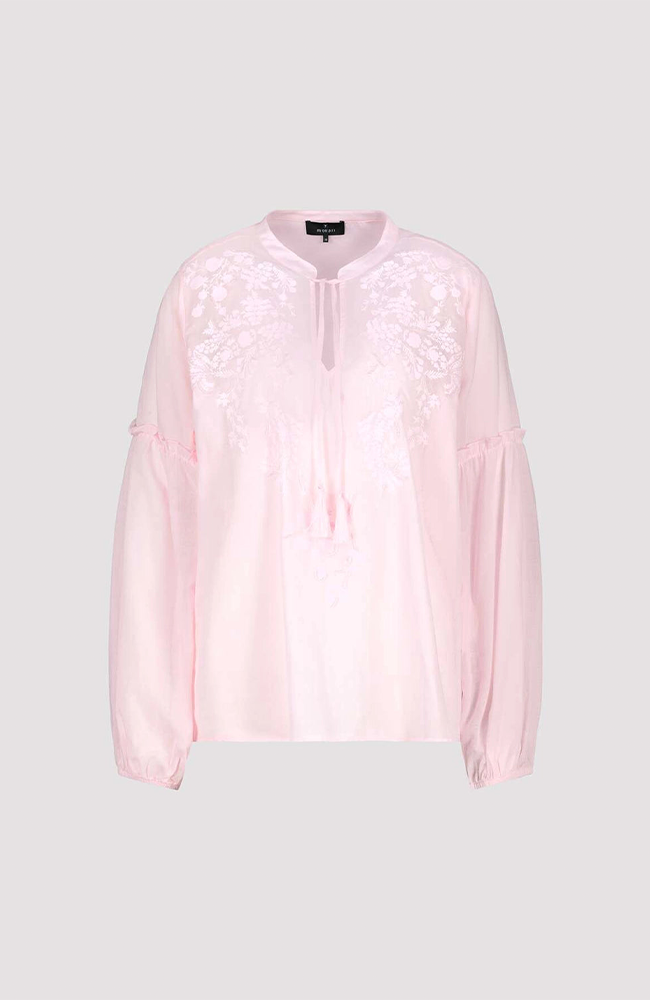 Printed Blouse in Flamingo