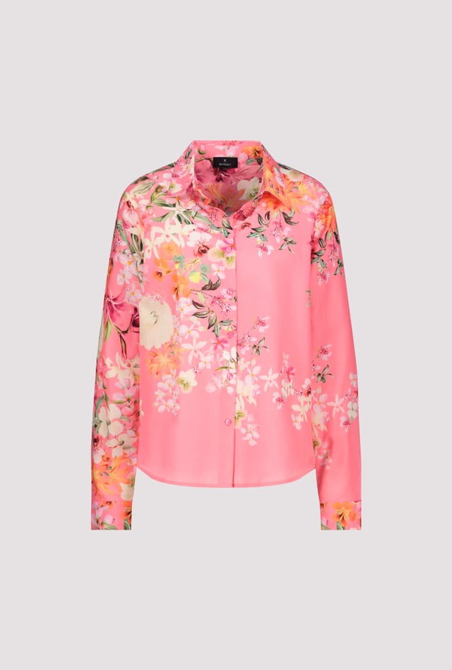 SHR CLR Blouse FG Allover - Coral Pink Pattern
