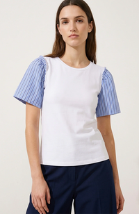 Teresa Tee - Navy/White Stripe