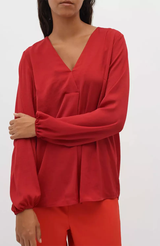 RindaIW Blouse - True Red