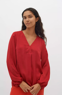 RindaIW Blouse - True Red