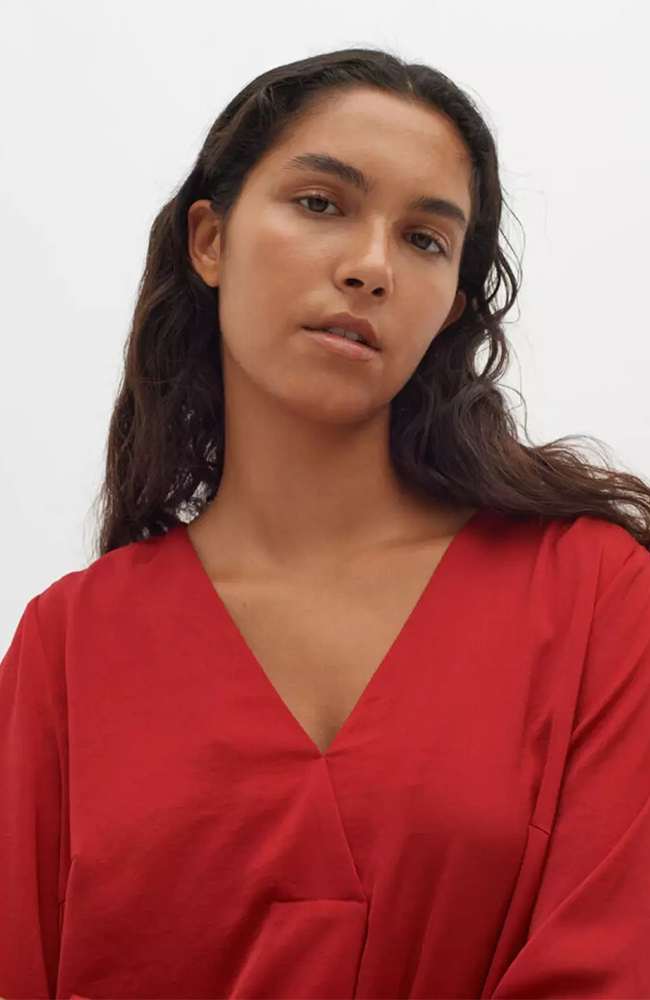 RindaIW Blouse - True Red