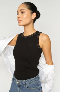 Ara Rib Tank Top - Black
