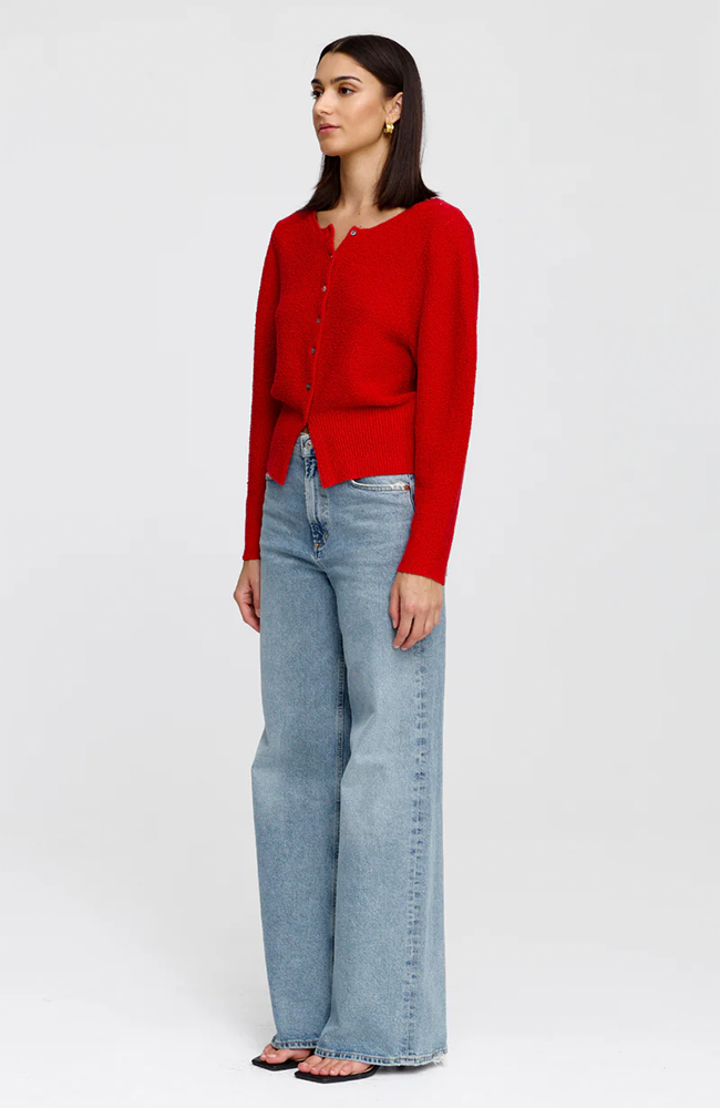 Montana Cardigan - Cherry