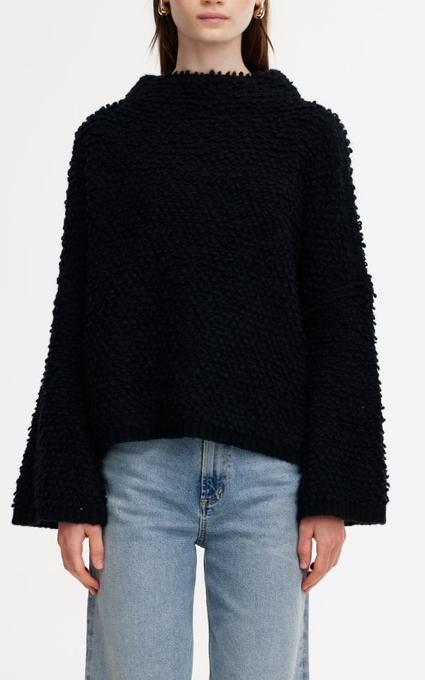 Abby Boucle Sweater - Black
