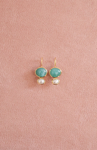 Cubism Earrings - Amazonite