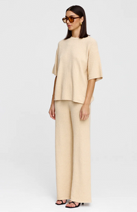 Camden Knit Tee - Natural