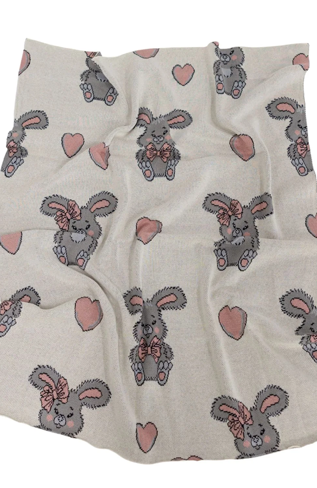 Baby Blanket - Snowball Bunny