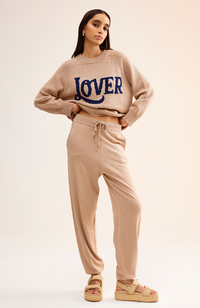 Eliza Knit Pant - Stone