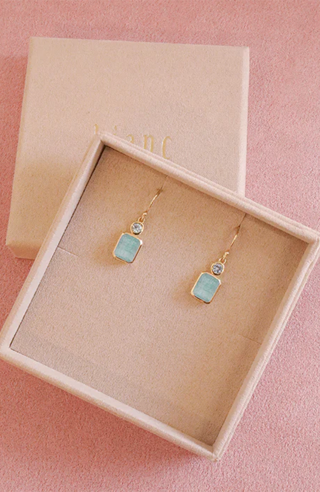 Rosie Earrings - Blue Topaz/Aquamarine