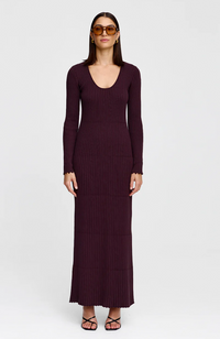 Celeste Knit Dress - Chocolate Marle