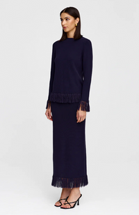 Marigold Knit Top - Midnight